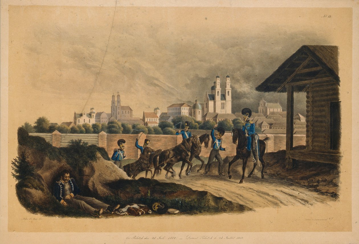 Nær byen Polotsk den 25. juli 1812, 1820