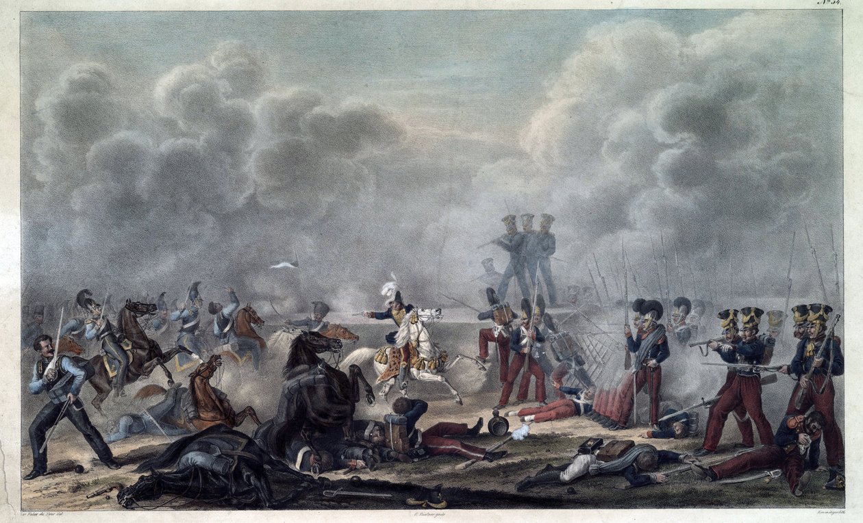 På slagmarken ved Borodino (bataille de la Moskova af Christian Wilhelm von Faber du Faur