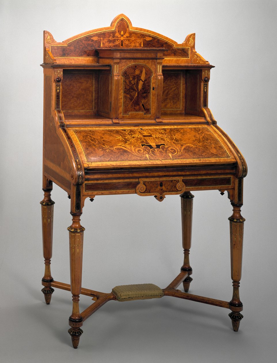 Skrivebord, Herter Brothers Company, 1869-71 (træ) af Christian and Gustave 1830 98 Herter