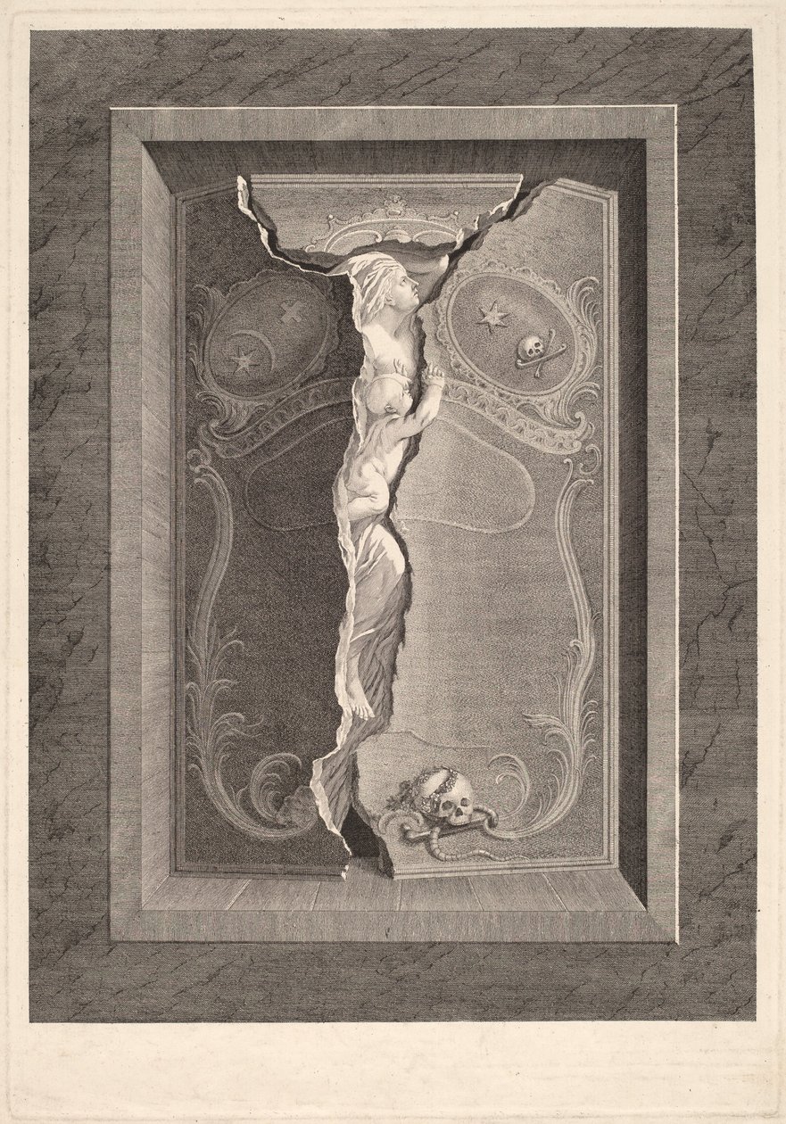 Madame Langhans grav af Christian von Mechel and Bartholomäus Hübner, after Johannes August Nahl, the Younger