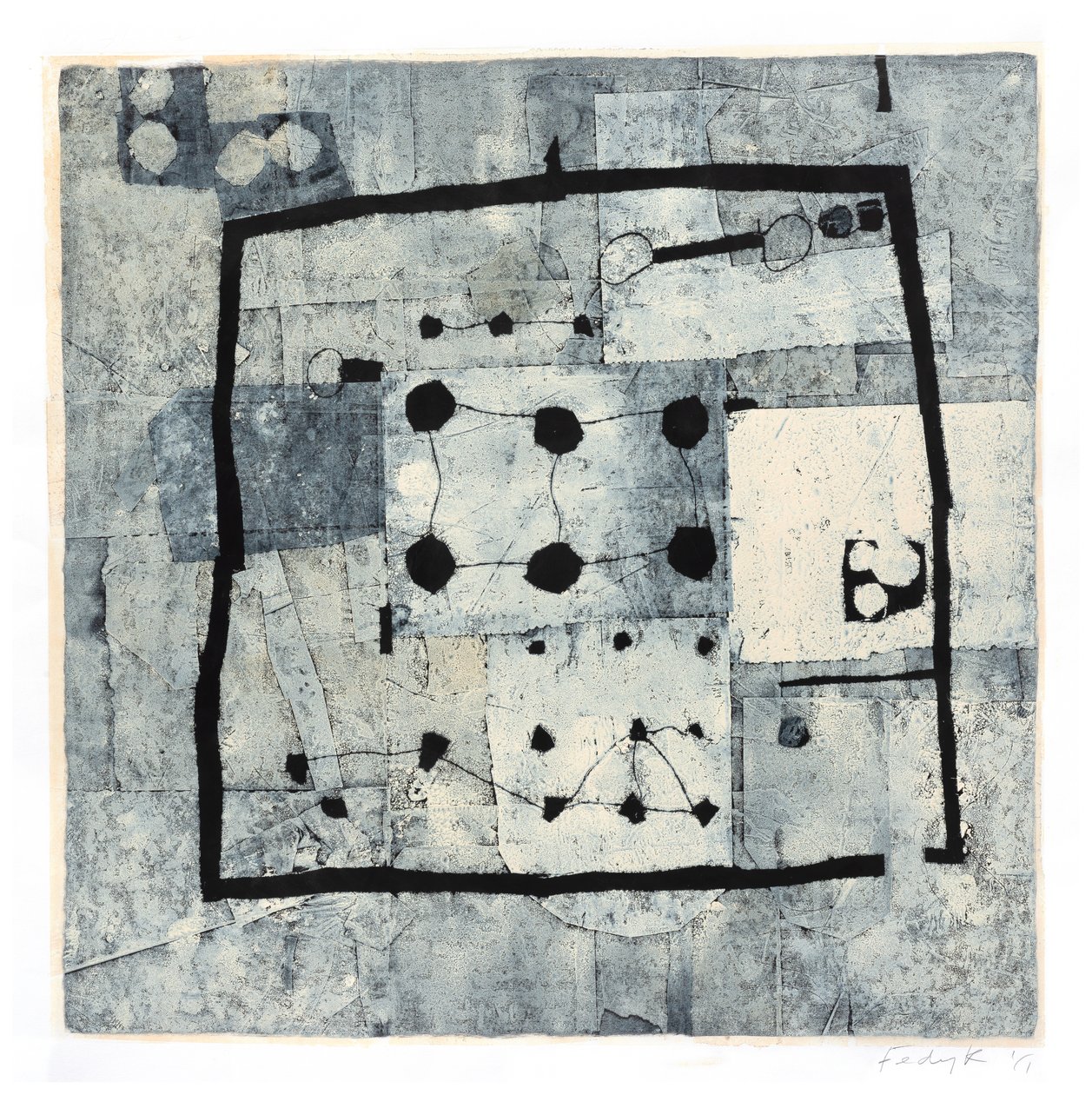 Living Air, 2017 (monotypi på papir) af Christina Fedyk