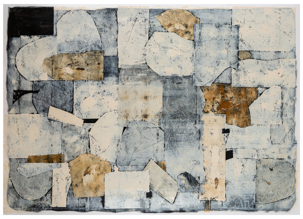Raising Gold, 2017 (monotypi på papir) af Christina Fedyk