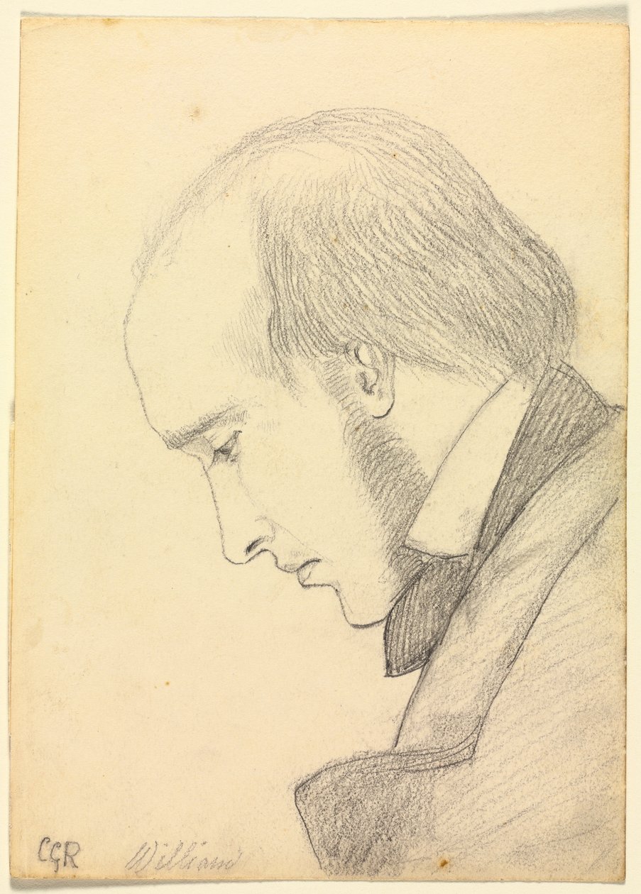 Portræt af William Michael Rossetti, ca. 1853. af Christina Georgina Rossetti
