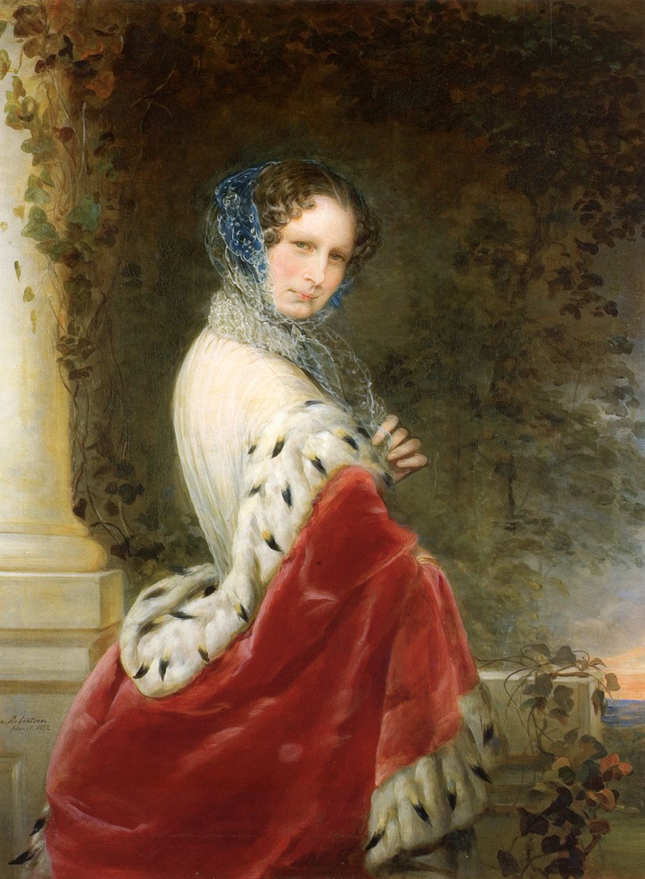 Portræt af kejserinde Alexandra Fyodorovna Charlotte af Preussen, kejser Nicholas I