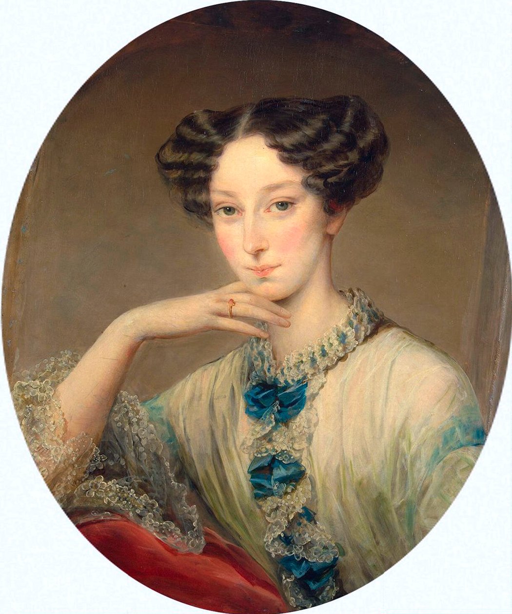 Portræt af storhertuginde Maria Alexandrovna 1824-1880, c1850. af Christina Robertson