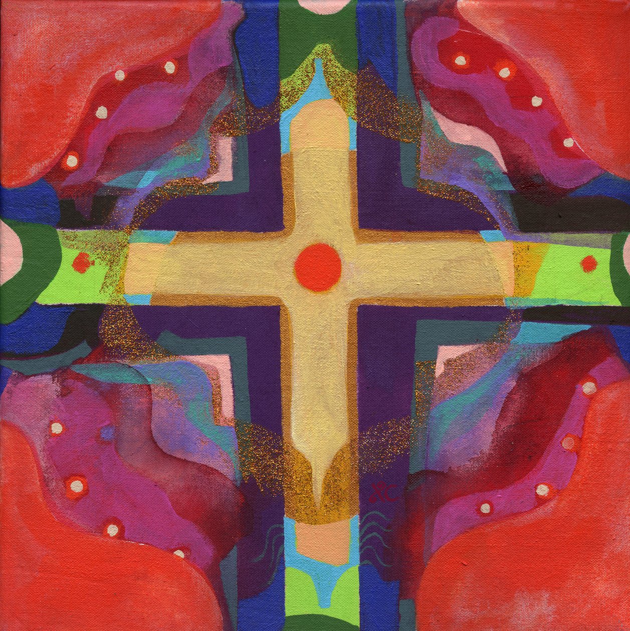 Meditation 40 On the Horizon, ca. 2017 (akryl på lærred) af Christina Saj