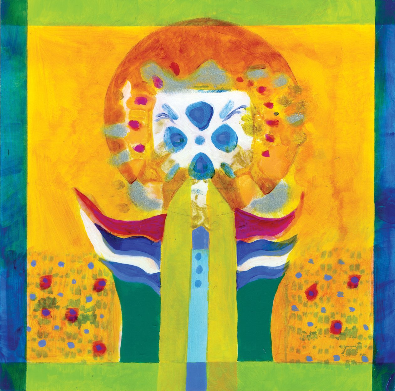 Protector, ca. 2009 (akryl på panel) af Christina Saj