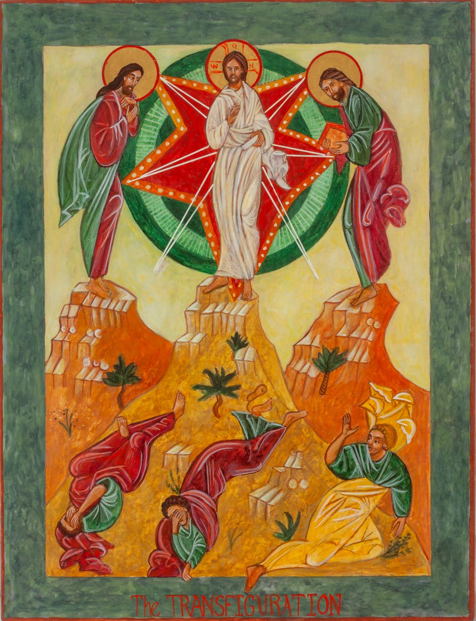 The Transfiguration, 2001 (æggetempera, træ, bladguld) af Christine Hales