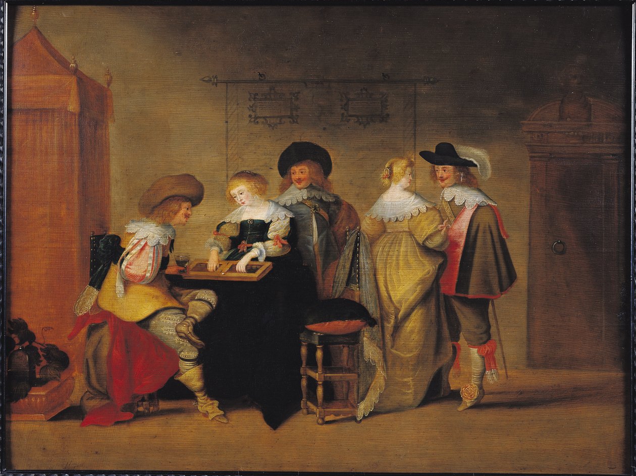 Backgammon spillere af Christoffel Jacobsz van der Lamen