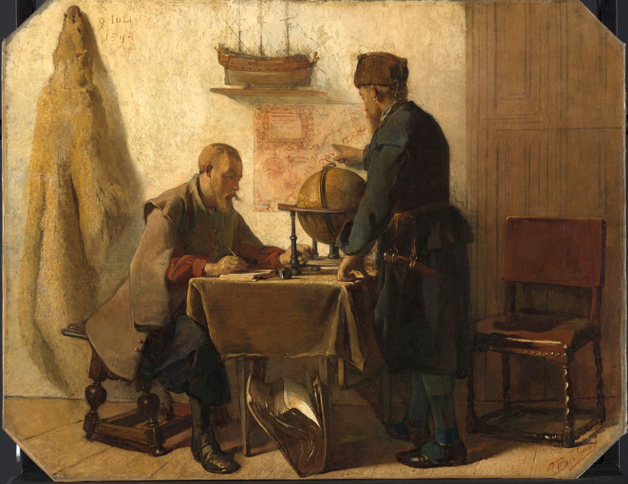 Heemskerck og Barents planlægger deres anden ekspedition til det fjerne nord af Christoffel Bisschop