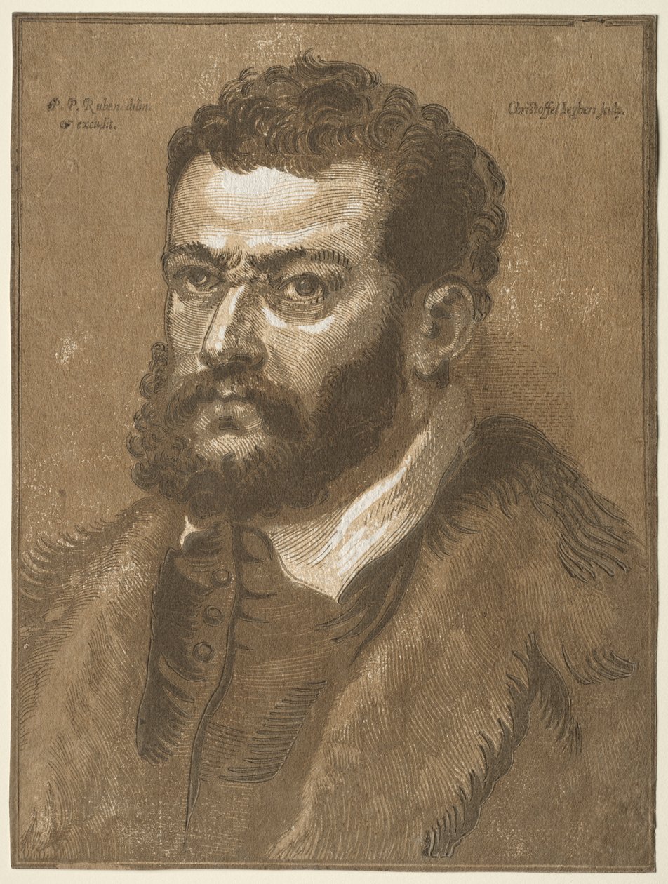Buste af en skægget mand (Doge Giovanni Cornaro) af Christoffel Jegher