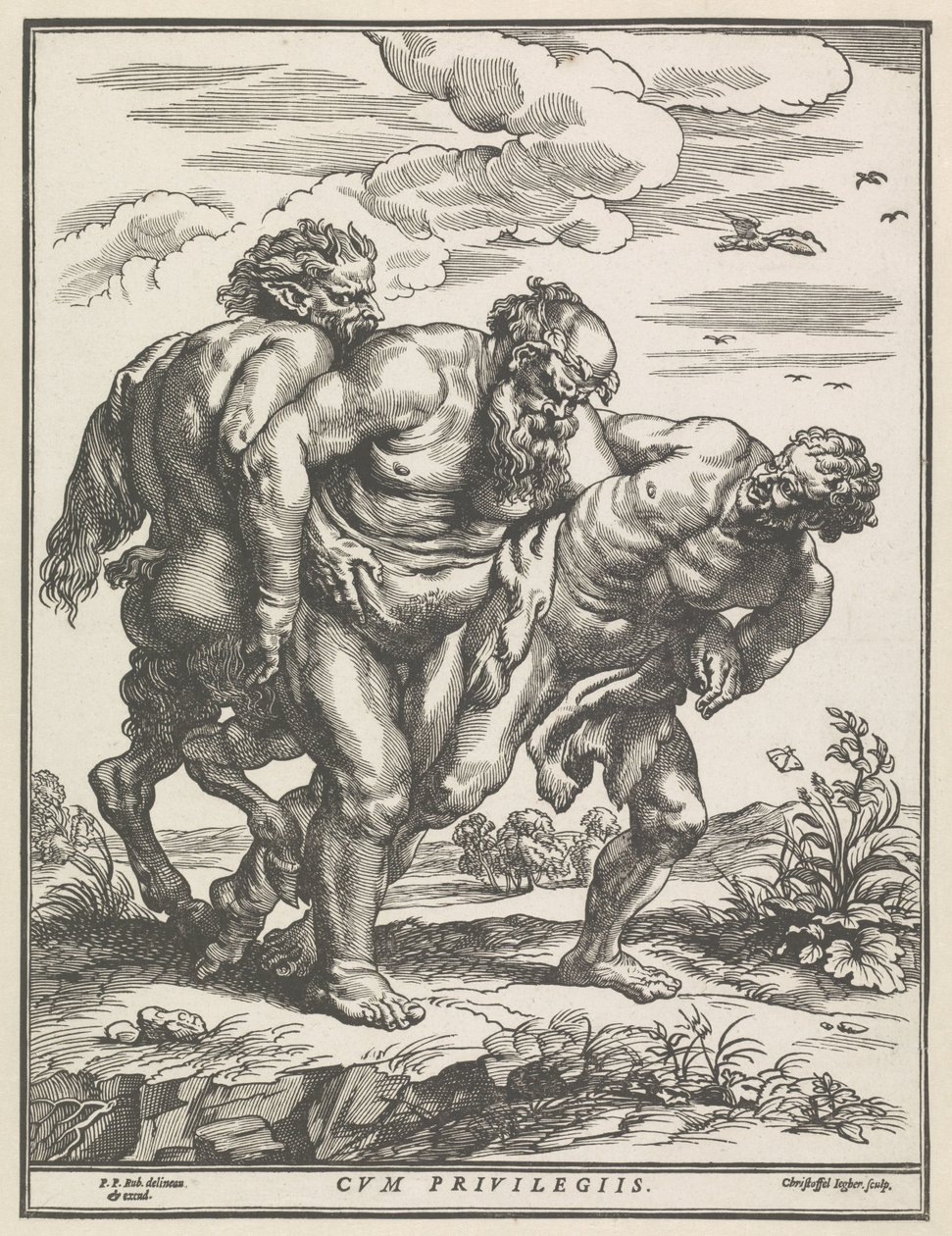 Dronken Silenus af Christoffel Jegher