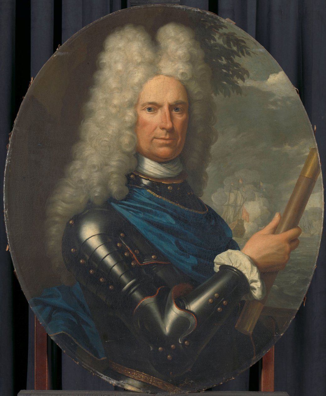 Portræt af kontreadmiral Arent van Buren af Christoffel Lubienitzki
