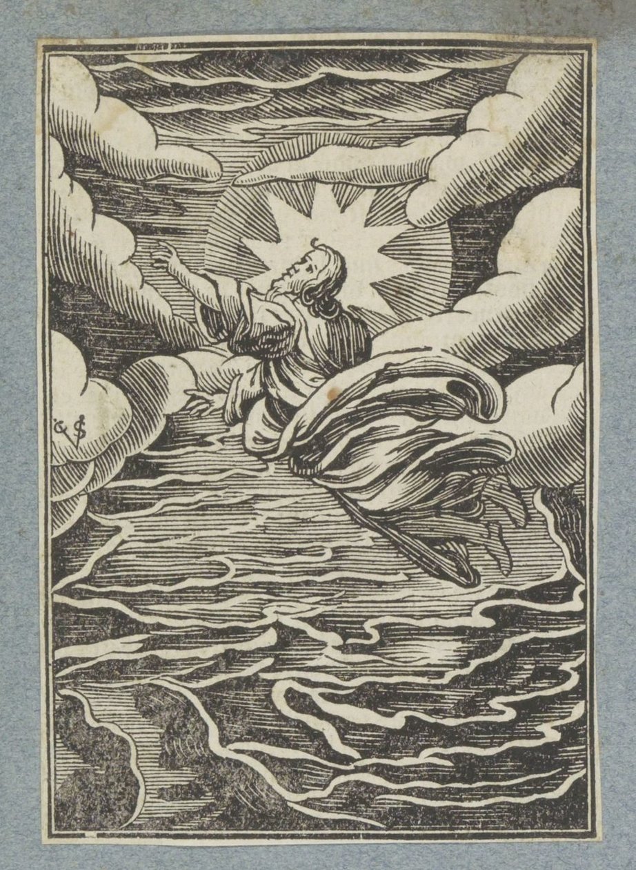 Første skabelsesdag: adskillelse mellem lys og mørke af Christoffel van Sichem (II)