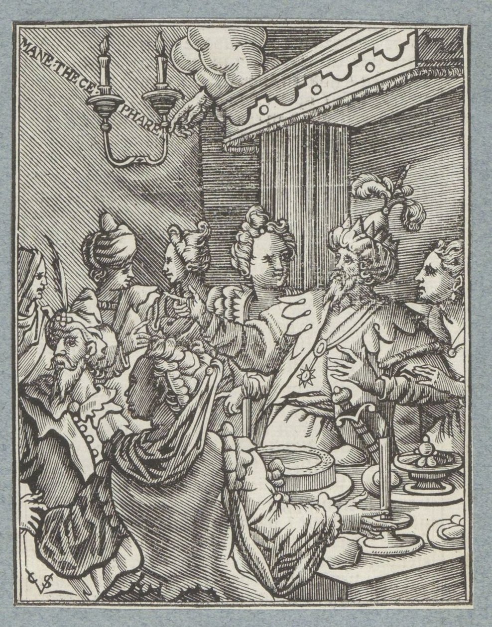 Belshazzars fest af Christoffel van Sichem (II)