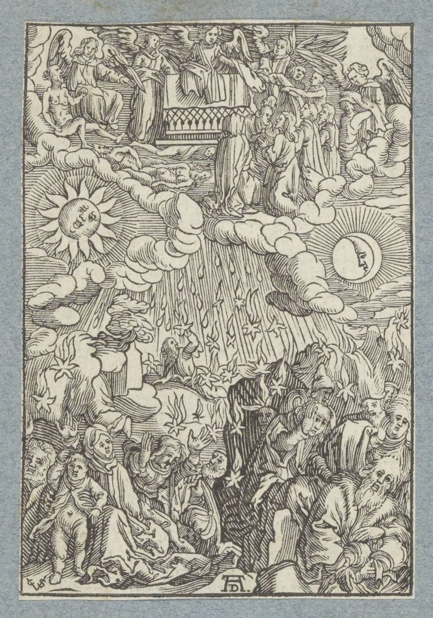 Åbning af femte og sjette segl af Christoffel van Sichem (II)