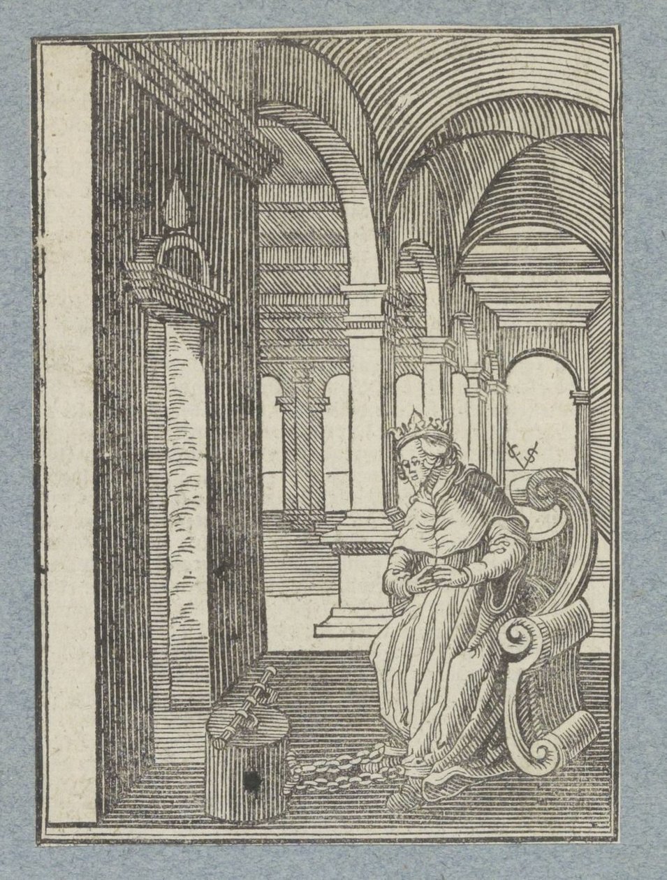 Manasse i fængsel af Christoffel van Sichem (II)