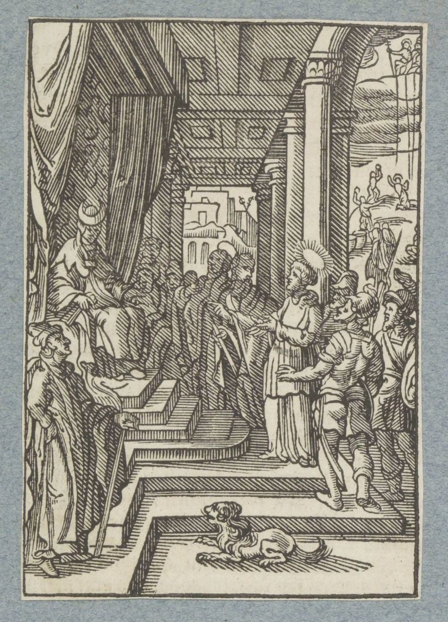 Stefanus foran ypperstepræsten af Christoffel van Sichem (II)