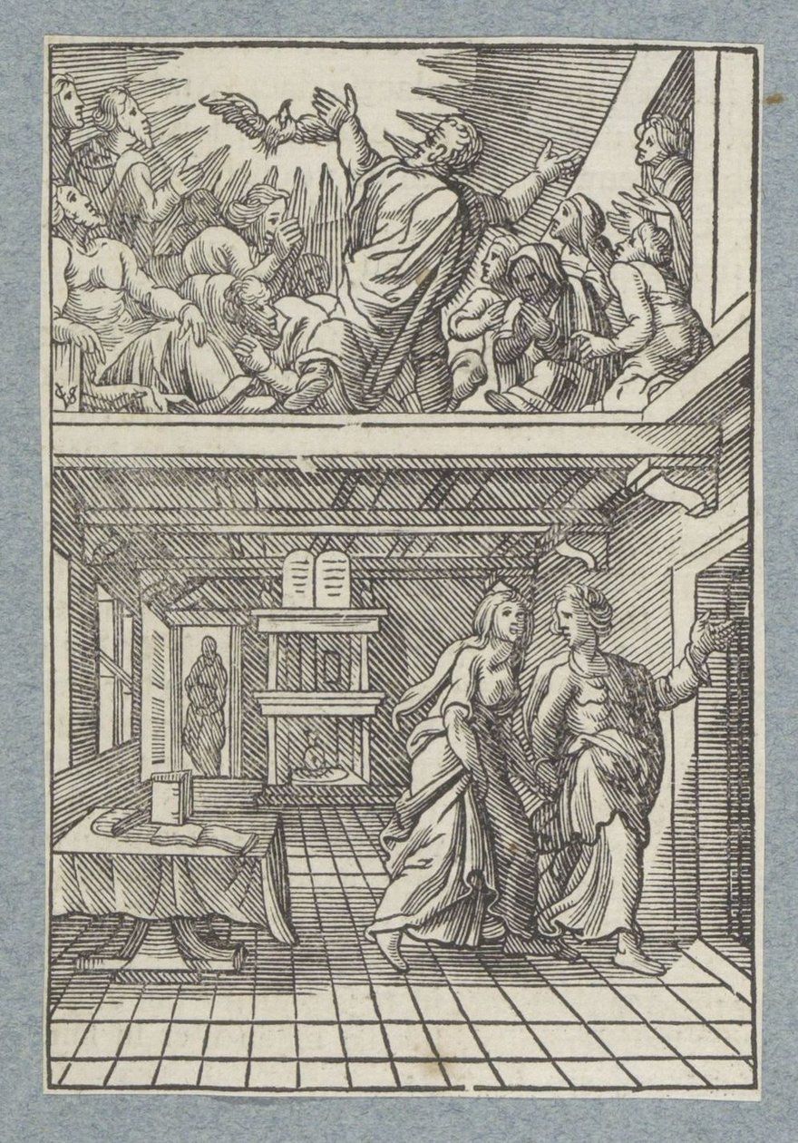 Helligåndens udgydelse af Christoffel van Sichem (II)