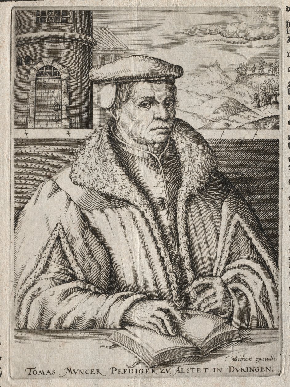 Portræt af Thomas Munzer af Christoffel van Sichem