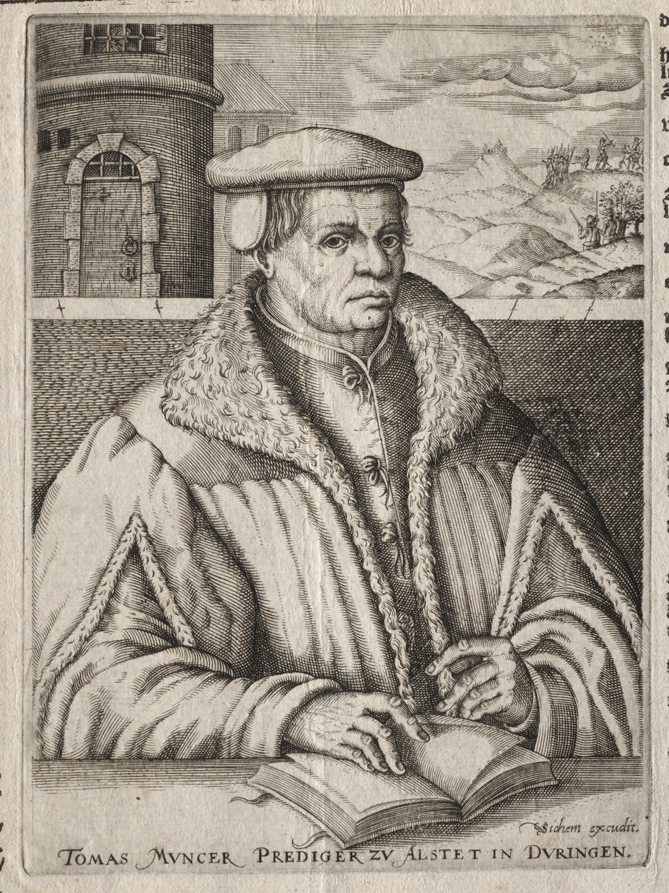 Portræt af Thomas Munzer, 1609. af Christoffel van Sichem