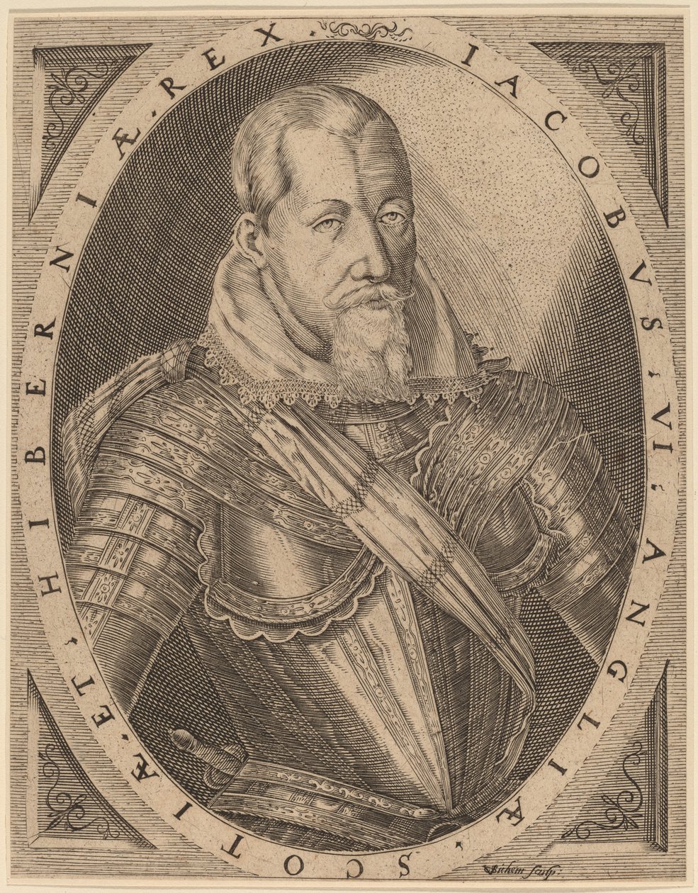 James I, konge af Storbritannien af Christoffel van Sichem I