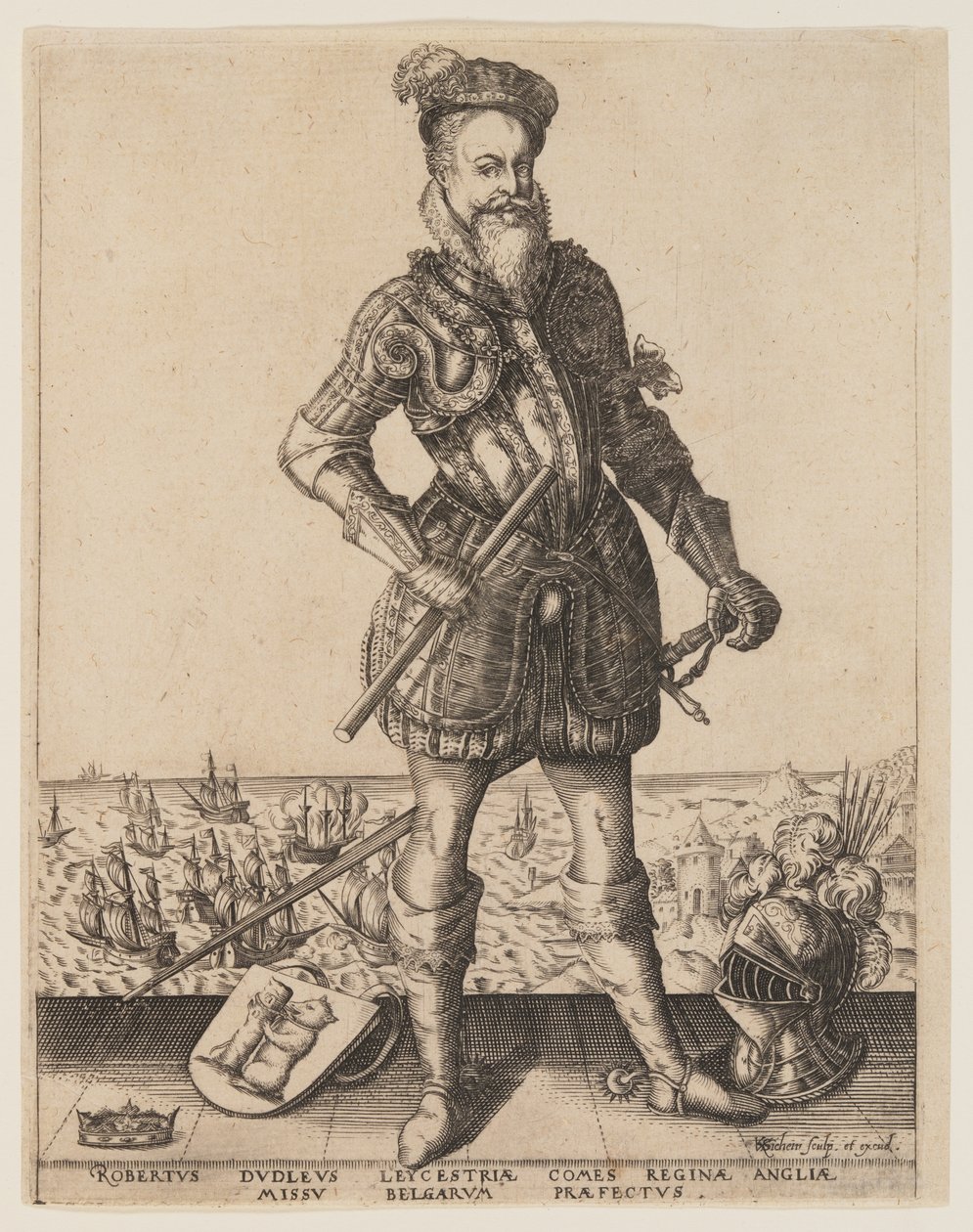 Robert Dudley, jarl af Leicester af Christoffel van Sichem I