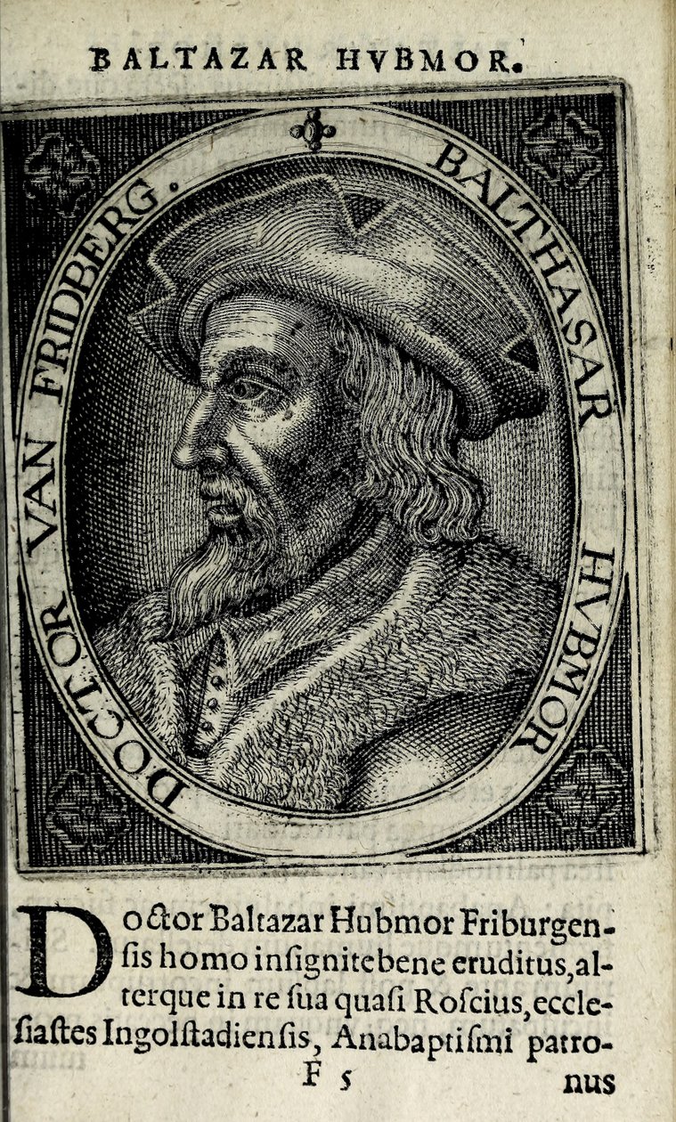 Balthasar Hubmaier, illustration fra 