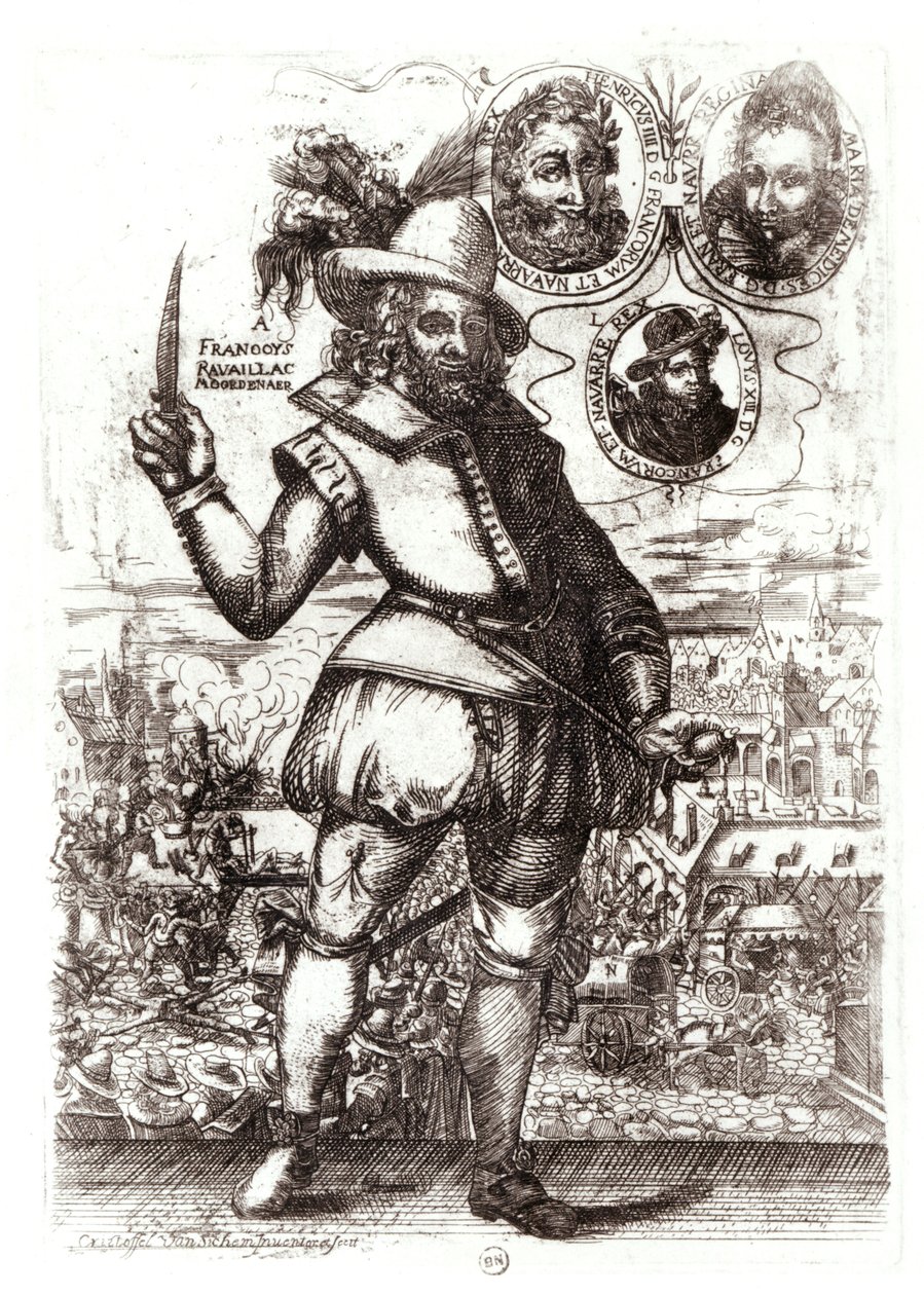 Portræt af Francois Ravaillac, Henri IV