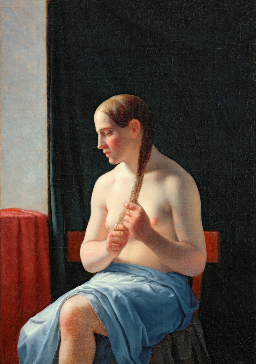 Modellen, 1839 af Christoffer Wilhelm Eckersberg