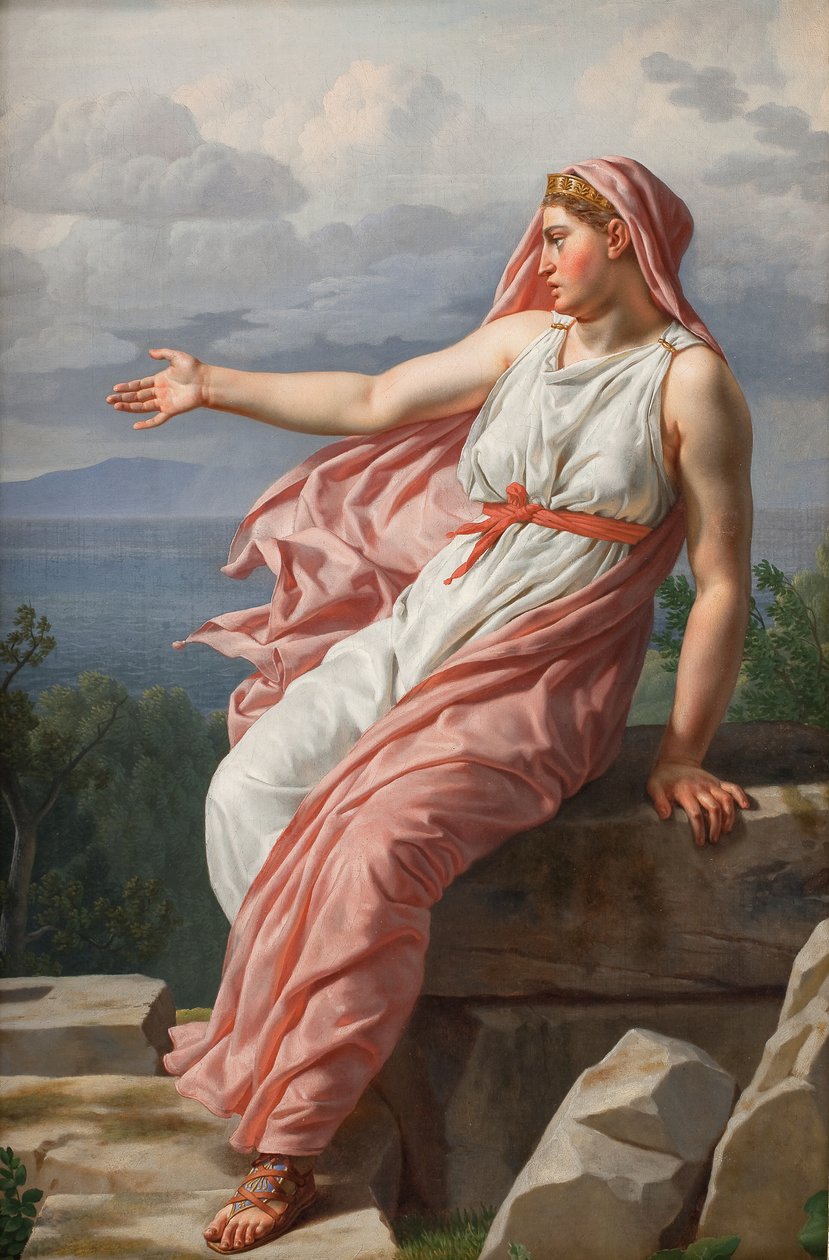 Alcyones farvel til sin mand. Fra Ovids Metamorfoser, sang XI af Christoffer Wilhelm Eckersberg