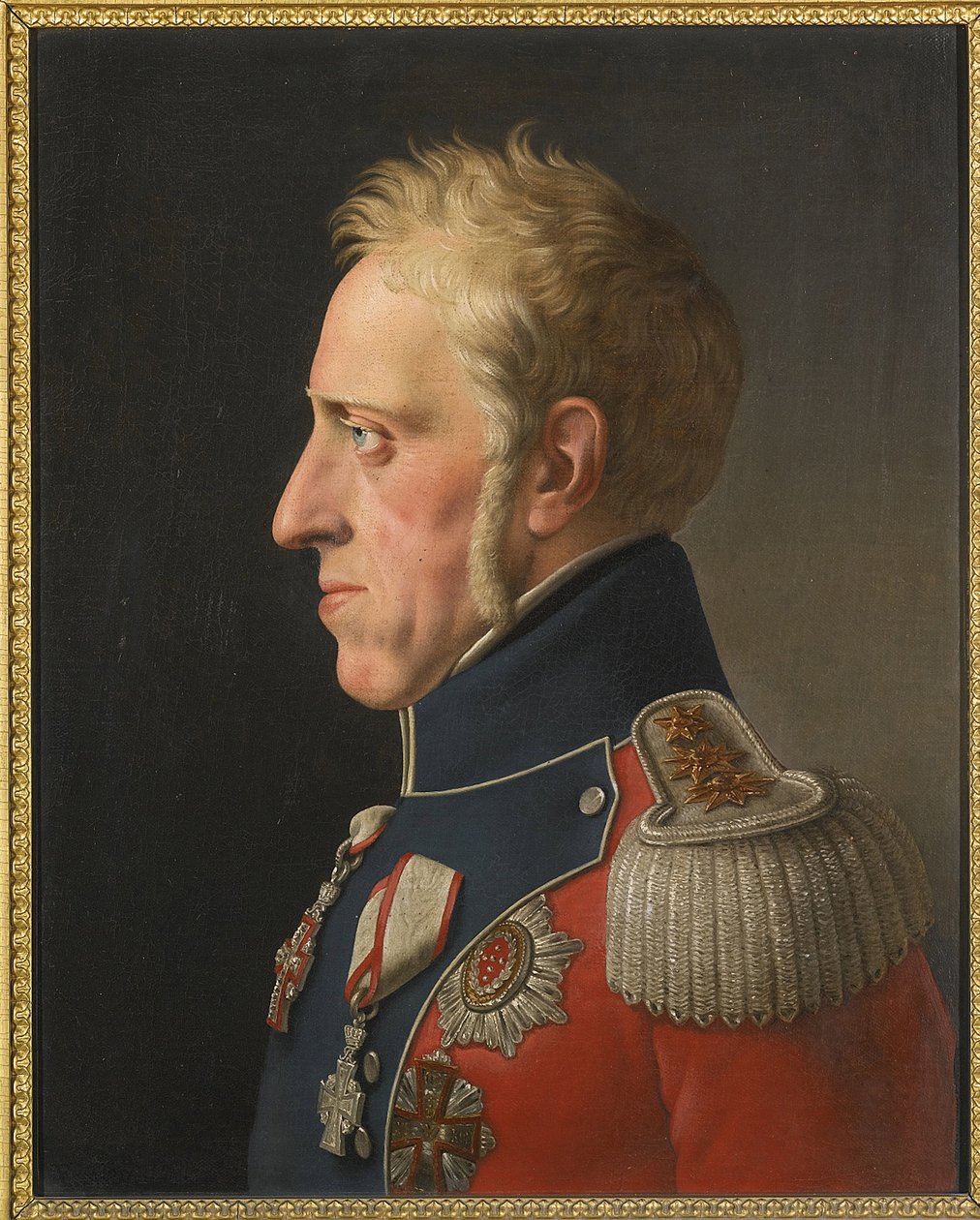 Frederic VI de Danemark - Portrait of Frederick VI of Denmark (1768-1839) - Christoffer-Wilhelm Eckersberg (1783-1853). Oil on canvas af Christoffer Wilhelm Eckersberg
