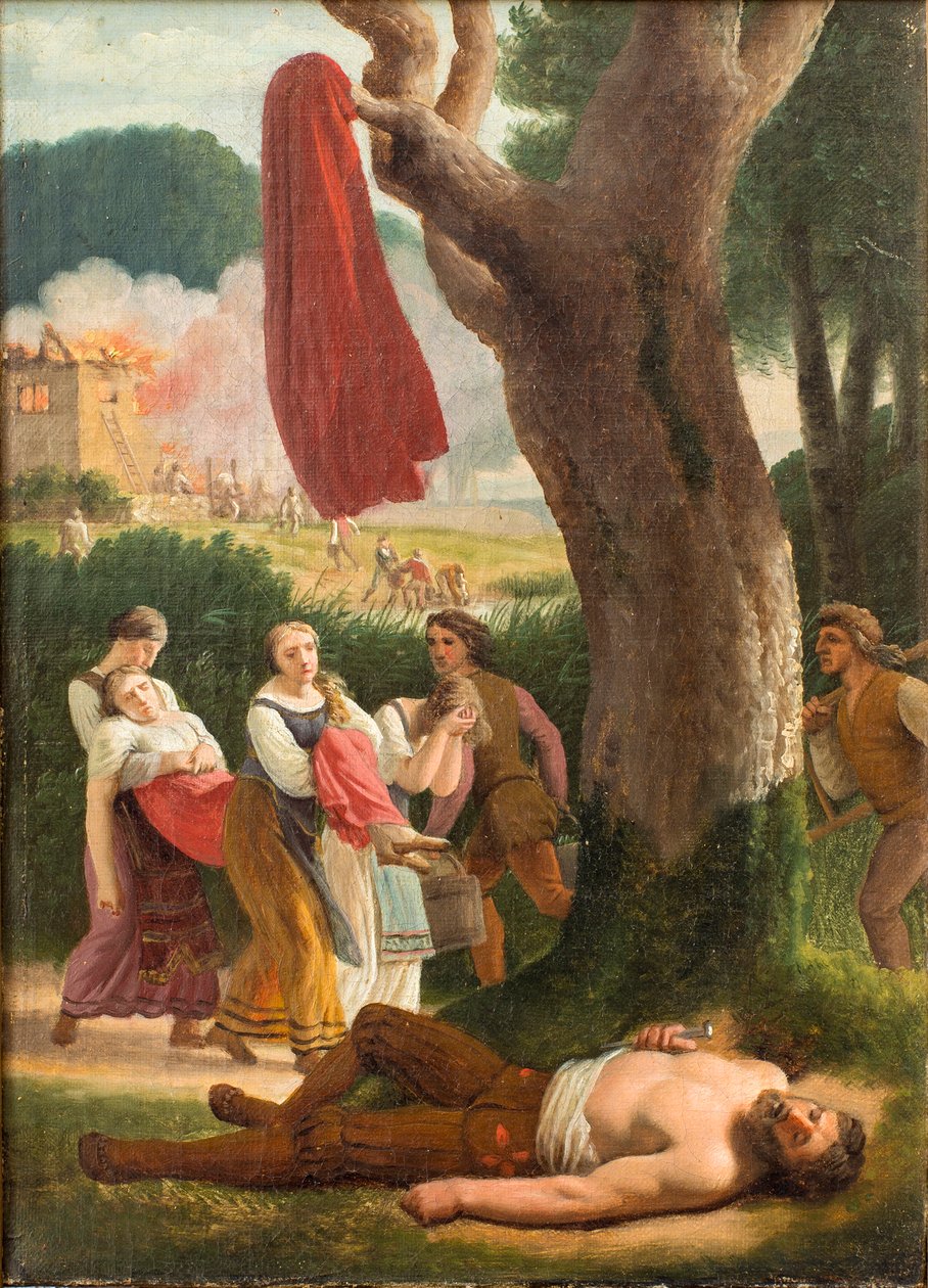 Hagbard and Signe, before 1820. af Christoffer Wilhelm Eckersberg