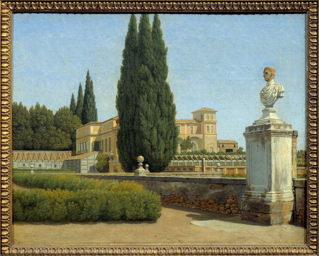 I Villa Albanis haver. Maleri af Christoffer Wilhelm Eckersberg (1783-1853) Ec. Dan. af Christoffer Wilhelm Eckersberg