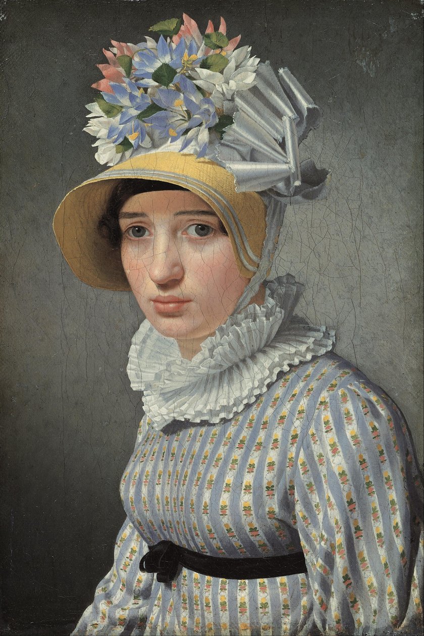 Portræt af modellen Maddalena eller Anna Maria Uhden af Christoffer Wilhelm Eckersberg