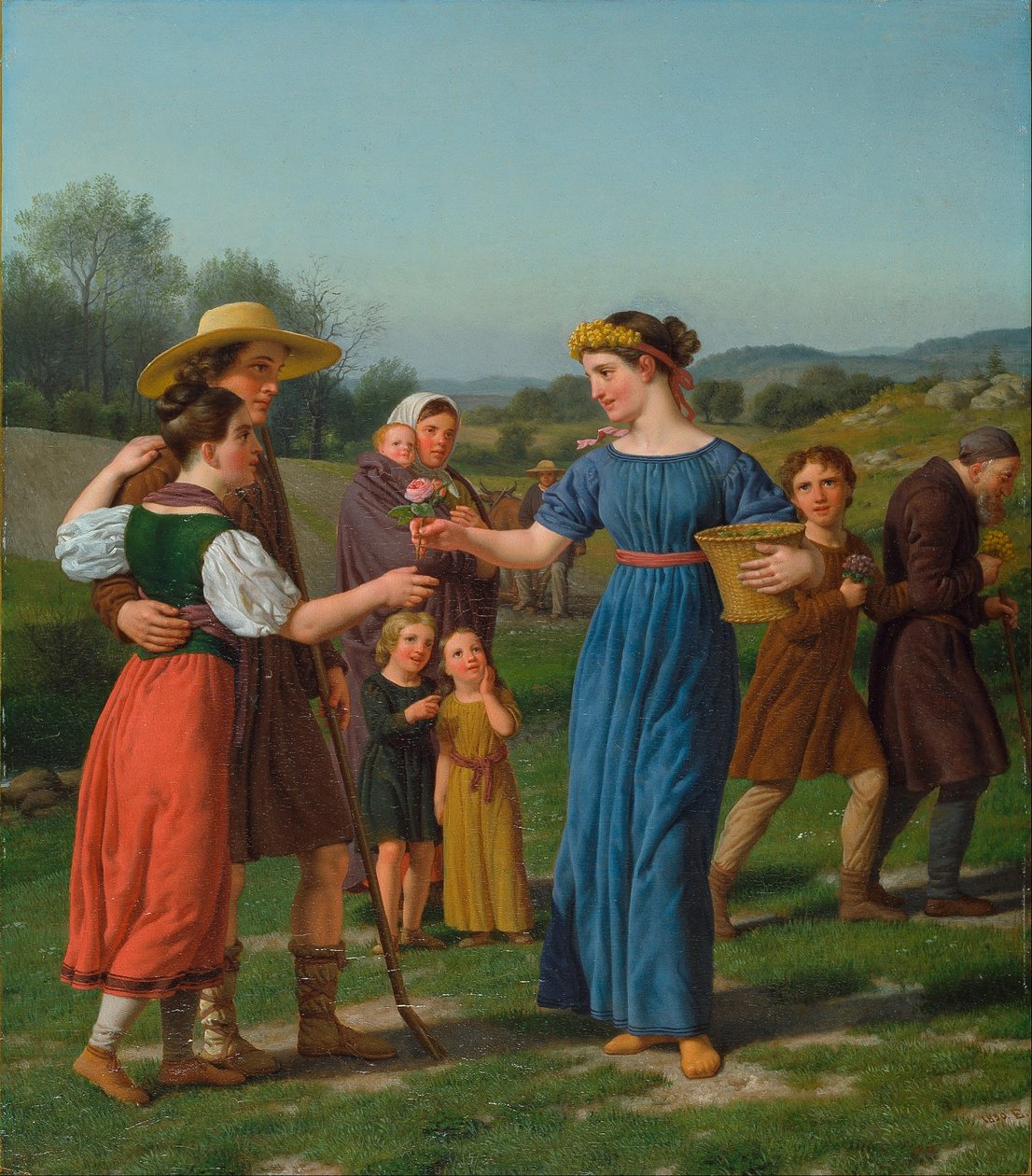 "Jomfruen fra det fjerne" Fra digtet af Schiller af Christoffer Wilhelm Eckersberg