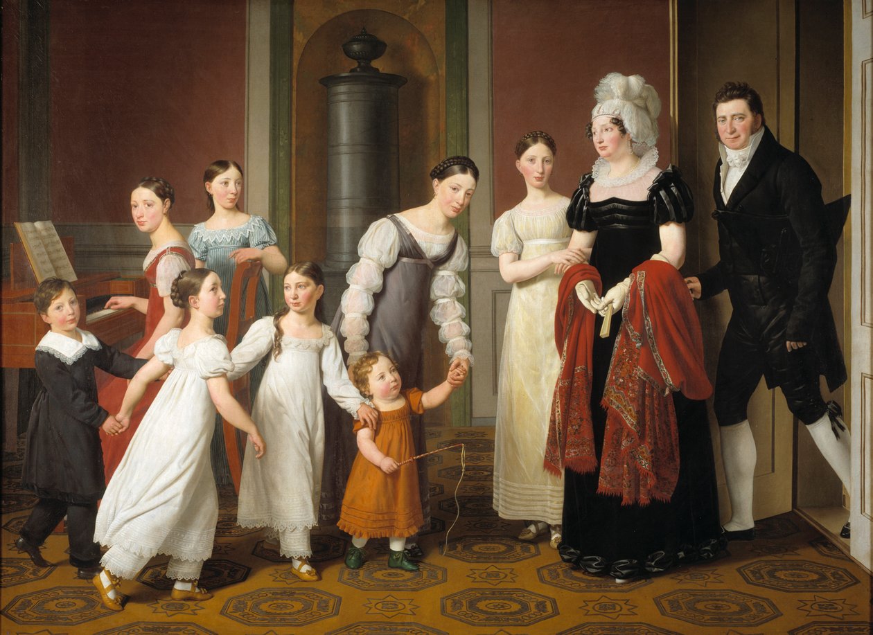 Familien Nathanson, 1818. af Christoffer Wilhelm Eckersberg