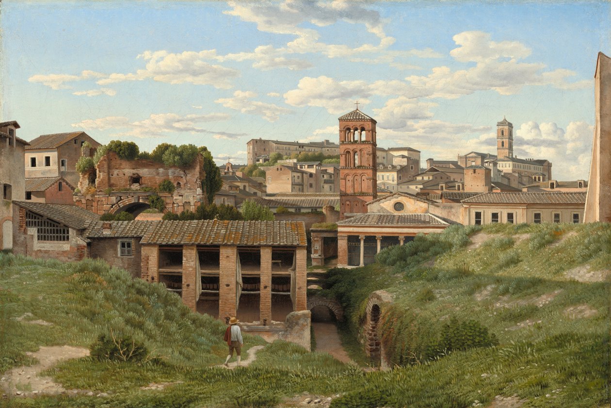 Udsigt over Cloaca Maxima, Rom af Christoffer Wilhelm Eckersberg
