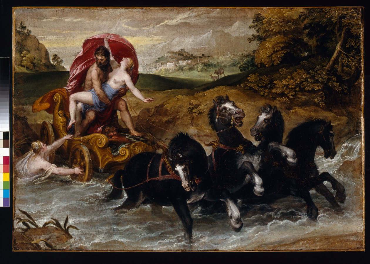 Proserpines voldtægt, ca.1573 af Christoph Schwartz or Schwarz