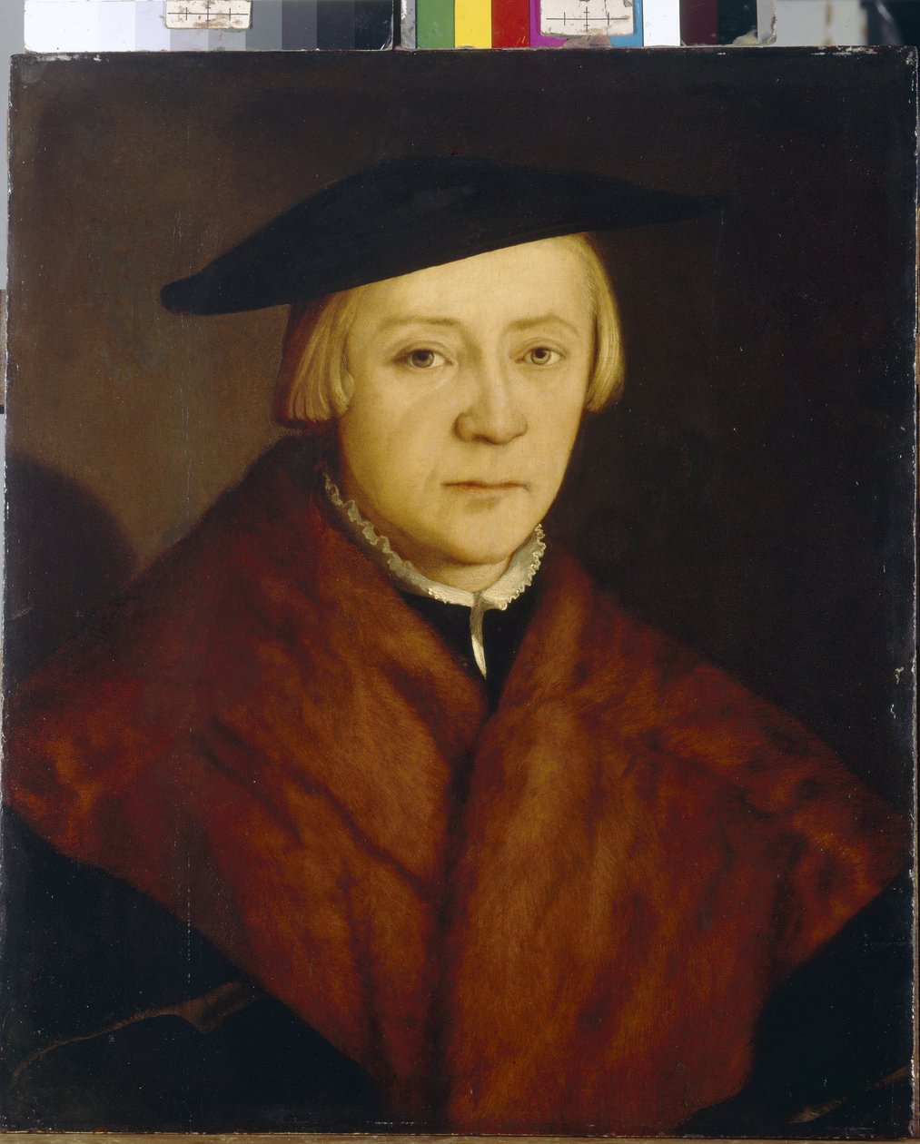 Portræt af en mand (Portræt af en mand). Maleri af Christophe Amberger (ca. 1500-1562), olie på træ, efter 1548. Tysk kunst af Christoph Amberger