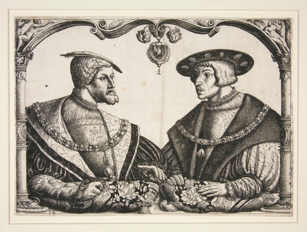 Kejser Karl V og Ferdinand I af Christoph Bockstorffer