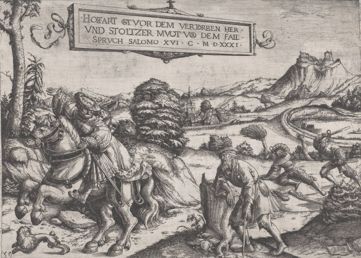 Stolthed går før et fald, 1531. af Christoph Bockstorffer