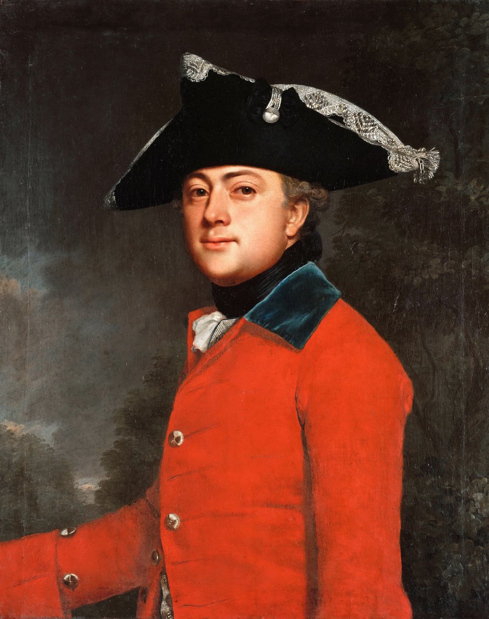 Tysk: Brigademajor Georg Heinrich von Berenhorst (1733-1814) Brigademajor Georg Heinrich Beerhorst af Christoph Friedrich Reinhold Lisiewski