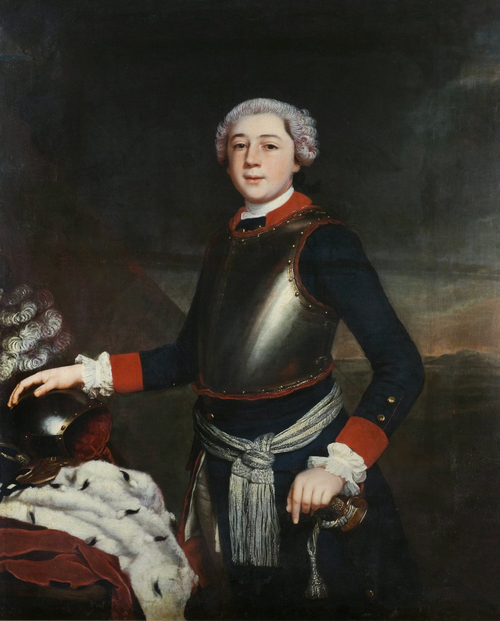 Leopold Friedrich Franz v. Anhalt-Dessau i en ung alder af Christoph Friedrich Reinhold Lisiewski