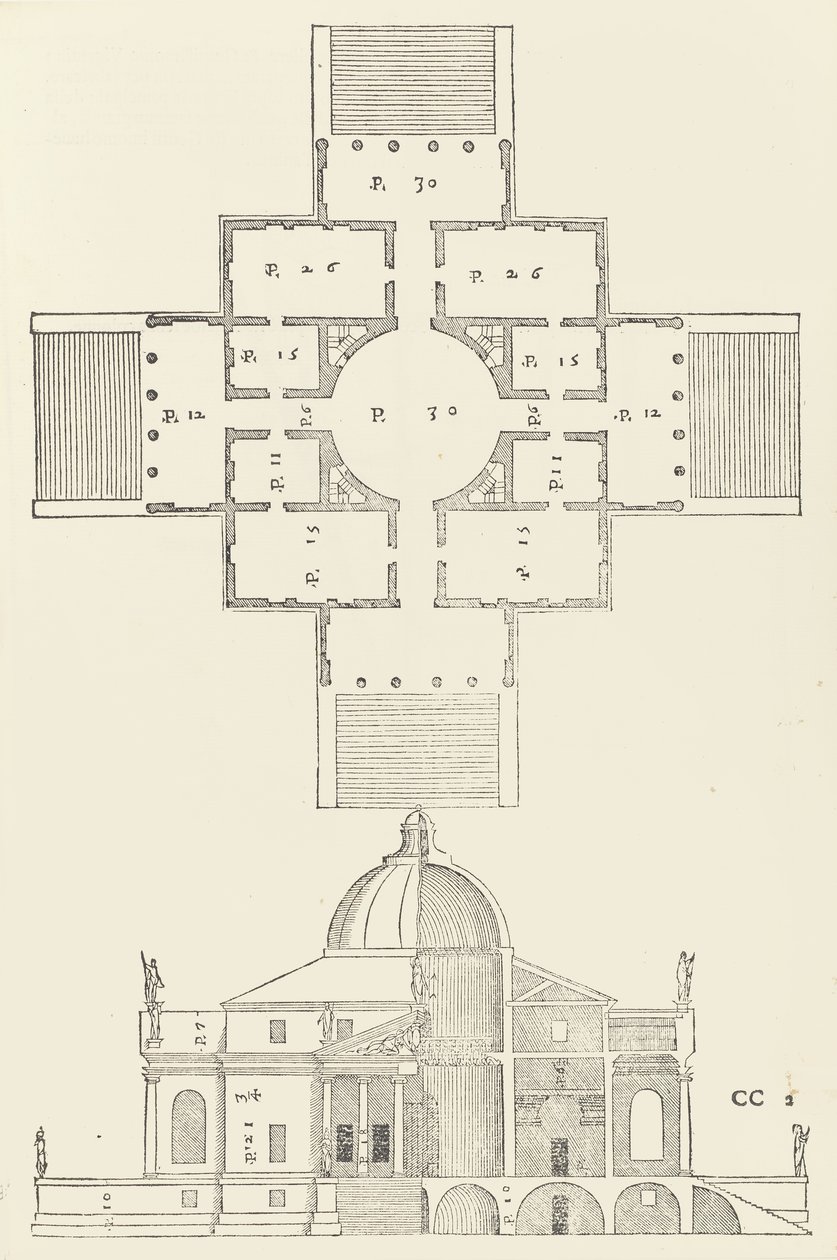 De fire bøger om arkitektur af Andrea Palladio, 1570 af Christoph Krieger