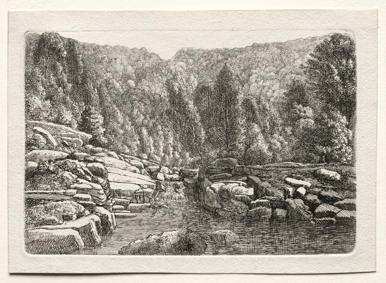 Vand i bjergene, ca. 1790-1800. af Christoph Nathe