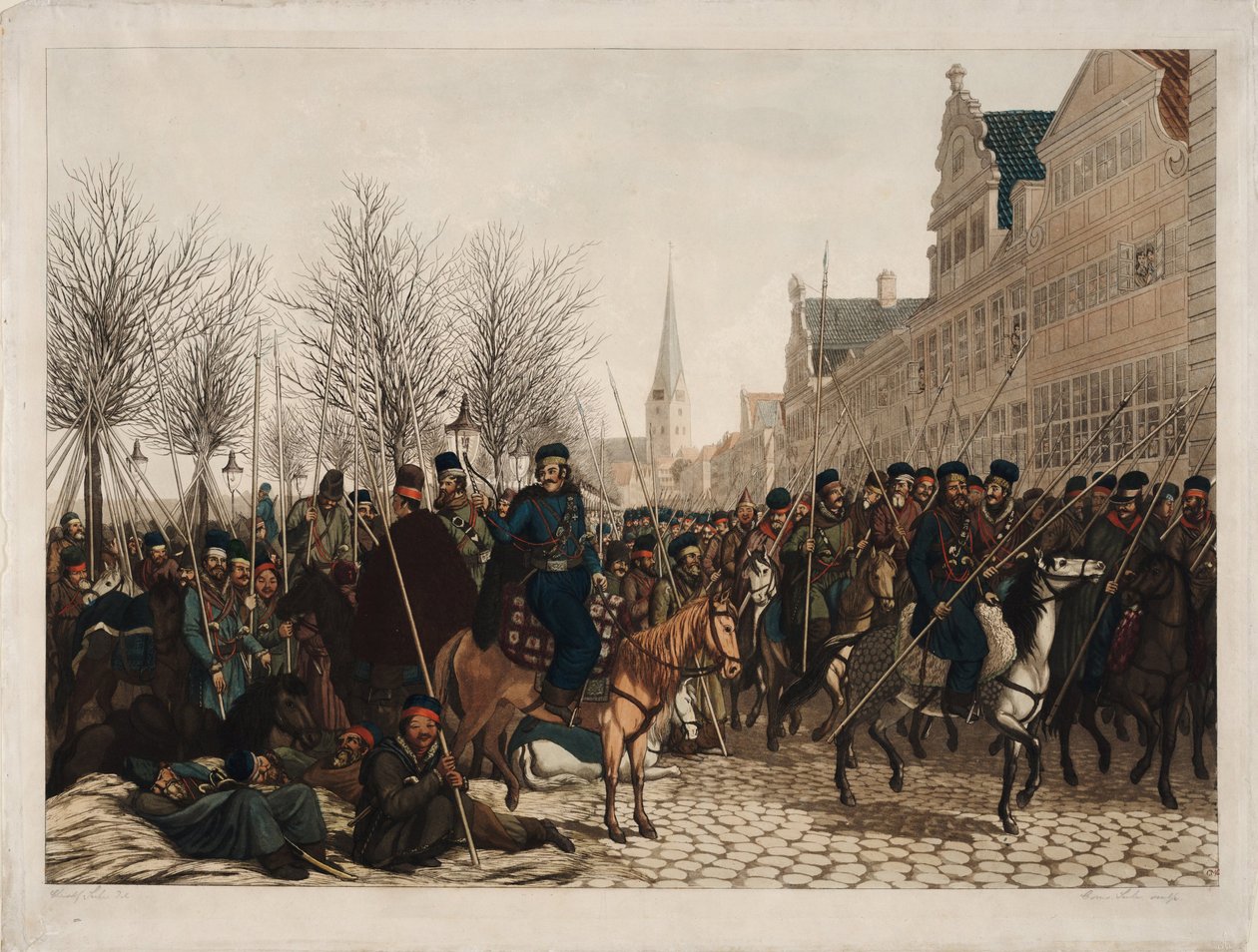 Kosakker i Hamborg, 18. marts 1813, 1813 af Christoph Suhr