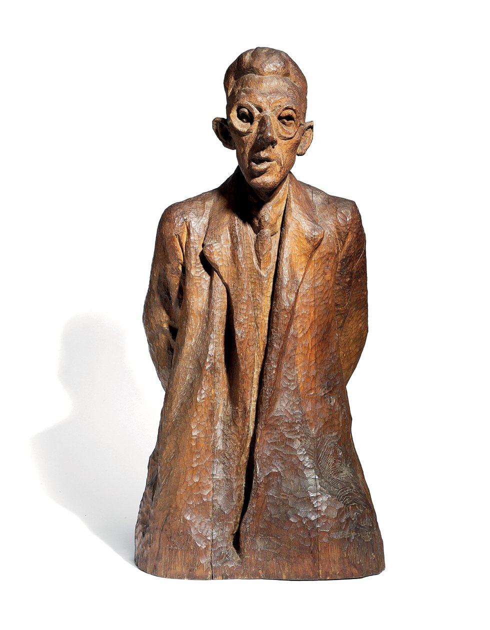 Portræt af kritikeren Arthur Binz, ca. 1926 (egetræ) af Christoph Voll