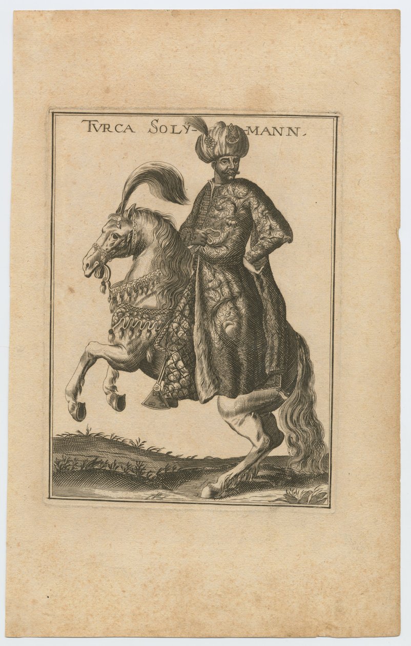 Suleiman II 1642-1691, Sultan af Det Osmanniske Rige, 1710 af Christoph Wiegel