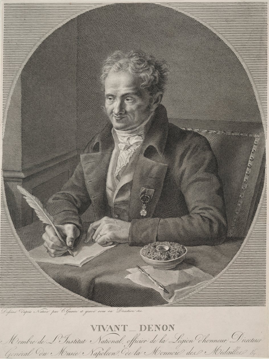 Dominique Vivant-Denon, 1810. af Christophe Guerin